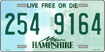 NH license plate 2549164