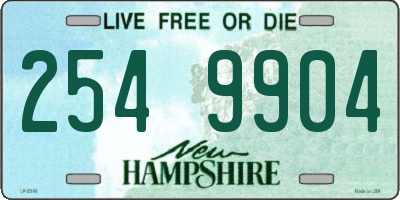 NH license plate 2549904