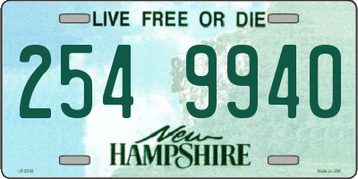 NH license plate 2549940