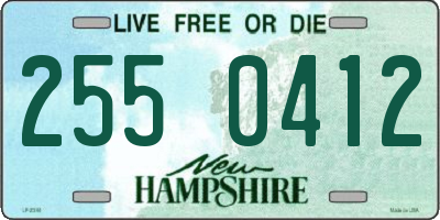NH license plate 2550412