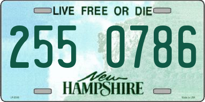 NH license plate 2550786