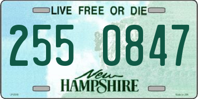 NH license plate 2550847