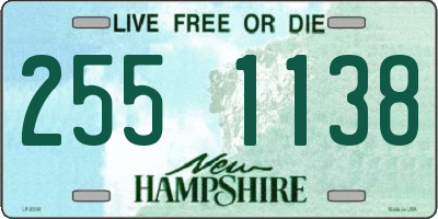 NH license plate 2551138