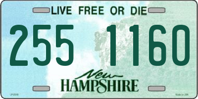 NH license plate 2551160