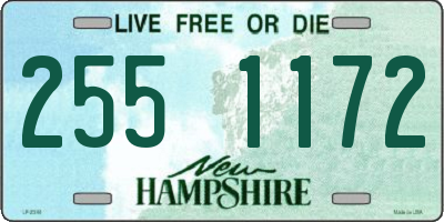 NH license plate 2551172
