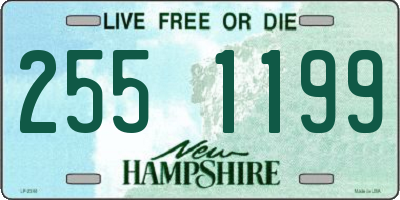 NH license plate 2551199