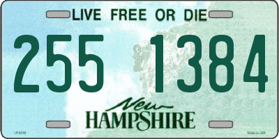 NH license plate 2551384