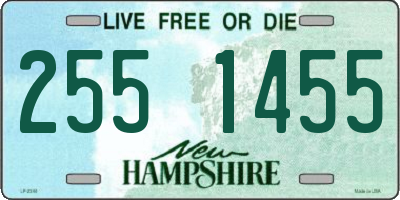 NH license plate 2551455