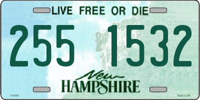 NH license plate 2551532