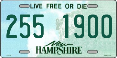 NH license plate 2551900
