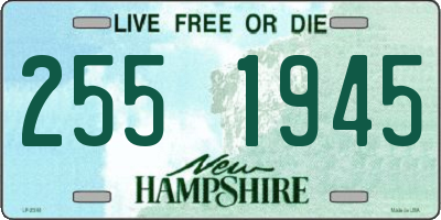 NH license plate 2551945