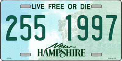 NH license plate 2551997