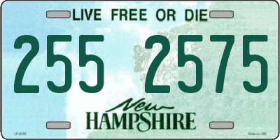 NH license plate 2552575