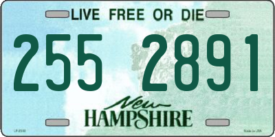 NH license plate 2552891