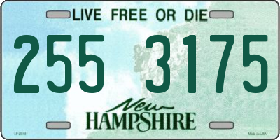 NH license plate 2553175