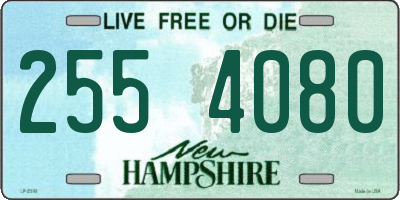 NH license plate 2554080