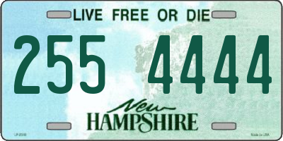 NH license plate 2554444