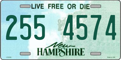 NH license plate 2554574