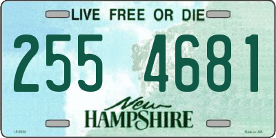 NH license plate 2554681
