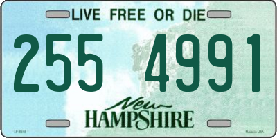 NH license plate 2554991