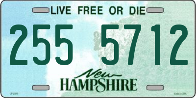 NH license plate 2555712