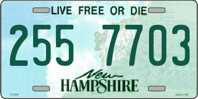 NH license plate 2557703