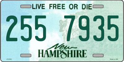 NH license plate 2557935