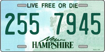 NH license plate 2557945
