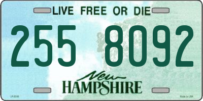 NH license plate 2558092