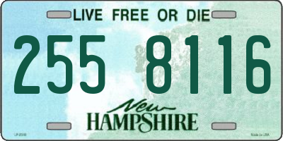 NH license plate 2558116