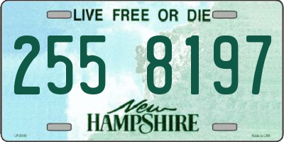 NH license plate 2558197