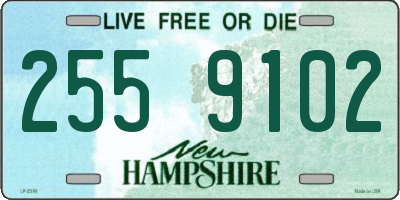 NH license plate 2559102