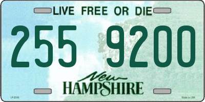 NH license plate 2559200
