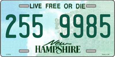 NH license plate 2559985