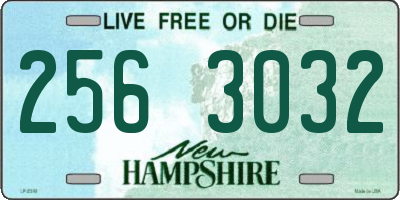 NH license plate 2563032
