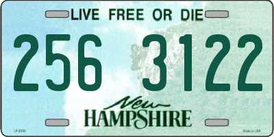 NH license plate 2563122