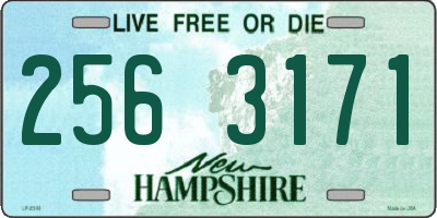 NH license plate 2563171