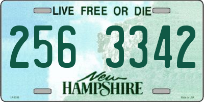 NH license plate 2563342