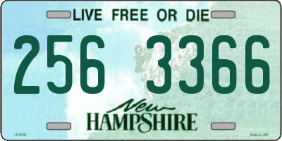 NH license plate 2563366