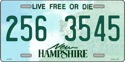 NH license plate 2563545