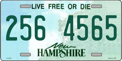 NH license plate 2564565