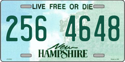 NH license plate 2564648