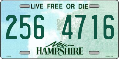 NH license plate 2564716