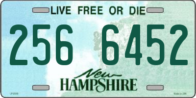NH license plate 2566452