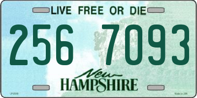 NH license plate 2567093