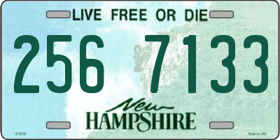 NH license plate 2567133