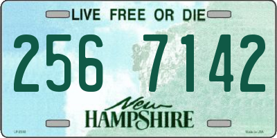 NH license plate 2567142