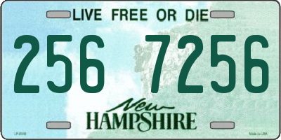 NH license plate 2567256