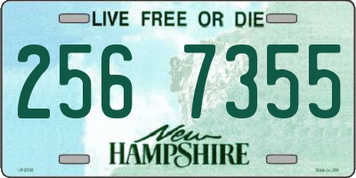NH license plate 2567355