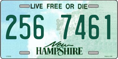 NH license plate 2567461